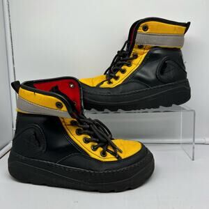 Ralph Lauren Polo Sport Boots Womens 8 Extreme Winter Vintage 90s Yellow Red